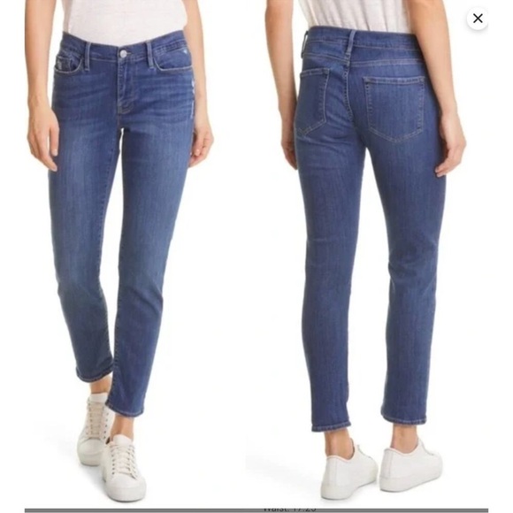 Frame Denim Le Garcon Jeans In Blue Size 32 - Picture 1 of 11